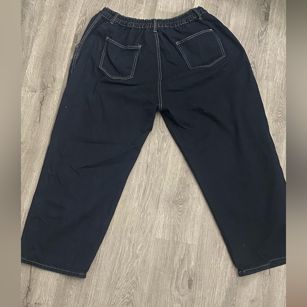 Navy Baggy Jeans